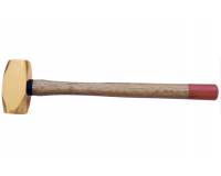 Латунная кувалда плоская (европейская) с деревянной рукояткой